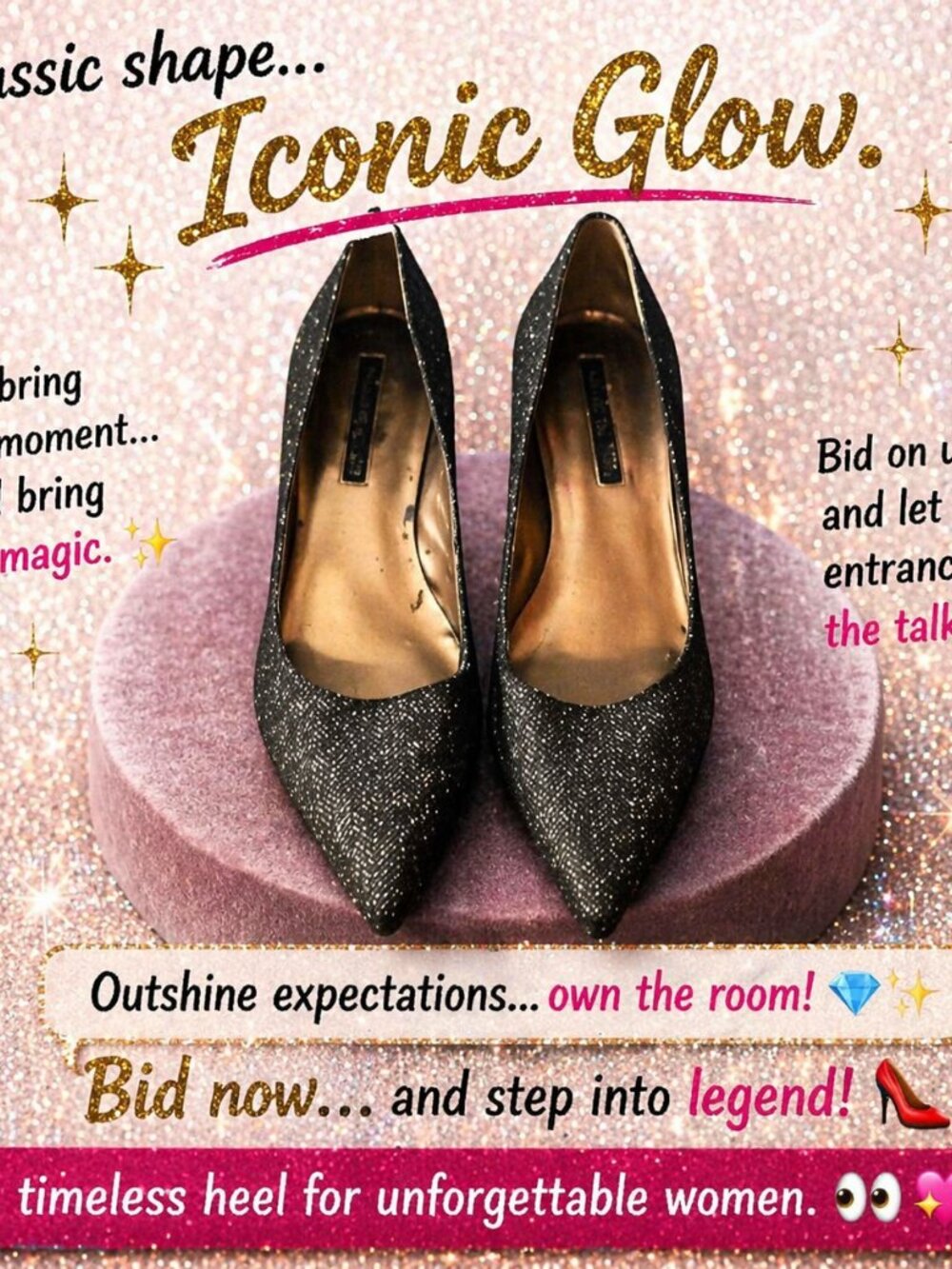 Bandolino Boberry Brown Chevron Tweed Fabric Pointed Toe Pumps Size 10
